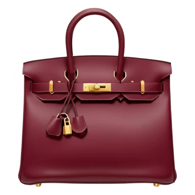 front burgundy hermes birkin bag sticker