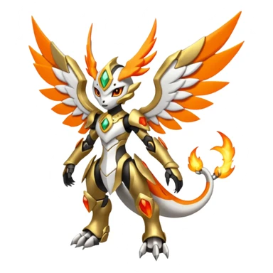 Meloetta-Wargreymon-Pokémon-Digimon-Fakémon-fusion-hybrid-creature sticker