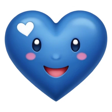 Dark blue heart with Have a Good Day in the middle sticker
