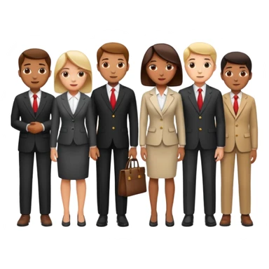 20,000 people group image in professional look sticker