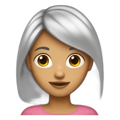 Fille cheveux longs brin sticker