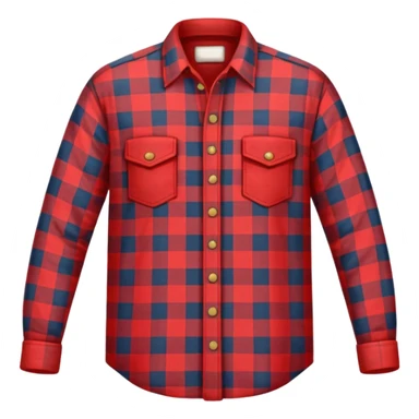 red lumberjack shirt sticker