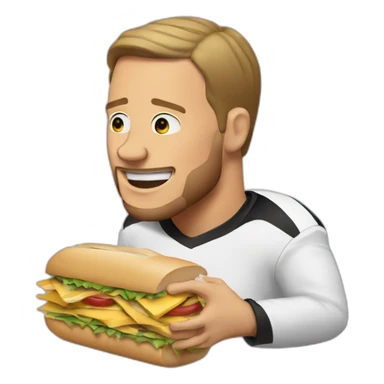 ben roethlisberger Eating a sandwich sticker