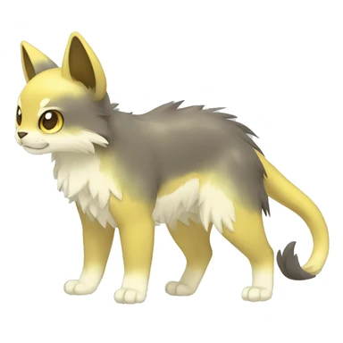 Cute cool shiny colorful animal hybrid Fakemon full body sticker