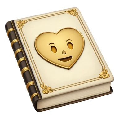 Vintage aesthetic white book sticker