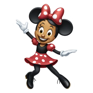 Minnie Mouse tap dancing  sticker