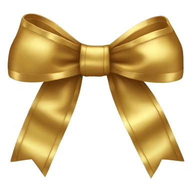 Gold bow sticker