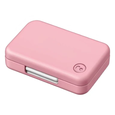 small rectangular eraser, clean matte surface, softly rounded edges, pastel pink color, detachable paper sleeve halfway around, slightly worn corner or light smudge, no pencil or extras, apple emoji style, soft lighting, subtle shadows, transparent background, emoji scale sticker