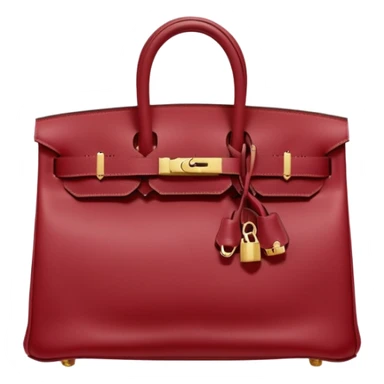 hermes birkin cherry color bag sticker