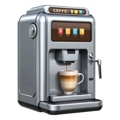 robot coffee vending machine sticker
