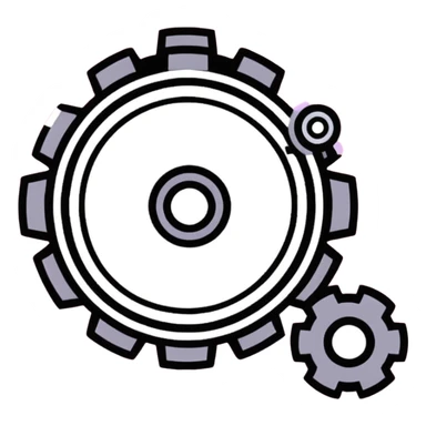 Pink setting gear sticker