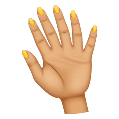 Hand emoji with thumb holding down ring finger with other fingers extended  sticker