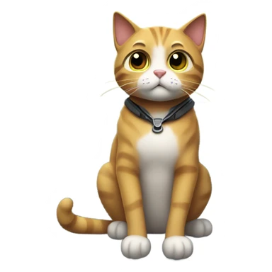 cat traveling  sticker