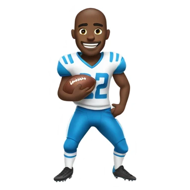 Football player doing the griddy  sticker