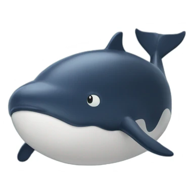 chat sur une baleine  sticker