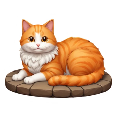 The cat on the heat sticker