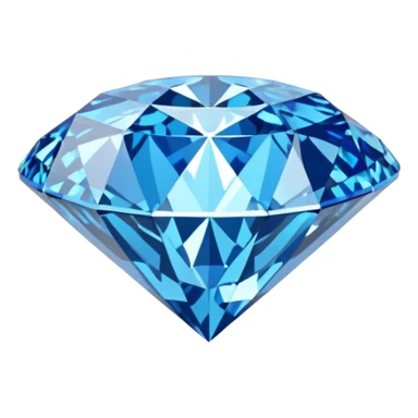 Ultra realistic, highly detailed, Shimmer blue, isolated, 2d rendering, 8k quailty, Wittelsbach-Graff Diamond. The 31.06-carat blue diamond is a European royal treasure, once set in the Habsburg Crown Jewels. sticker