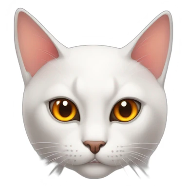 cat with devil eyes sticker