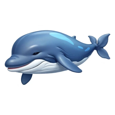 Meme-Worthy Cute Sleeping Humpback Whale Portrait Emoji, Head resting peacefully with a contented smile, showcasing an enormous blue-gray body with gently drifting pectoral fins and eyes softly closed in serene slumber, Simplified yet adorably endearing features, highly detailed, glowing with a soft, drowsy deep-sea light, high shine, relaxed and utterly lovable, stylized with an air of playful oceanic laziness, soft glowing outline, capturing the essence of a sleeping humpback whale that feels destined to become the next viral icon of adorable marine rest! sticker