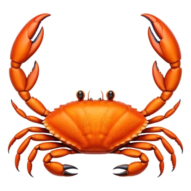 Crab hand sticker