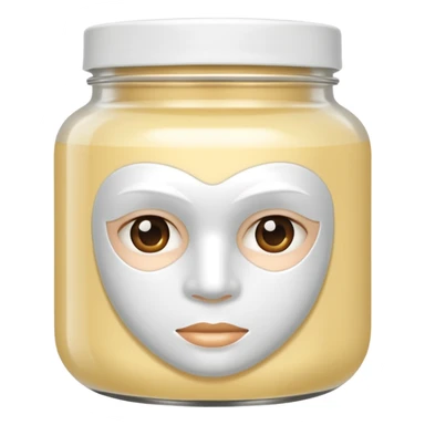 WHITE hair mask in a jar THE PRODUCT  sticker