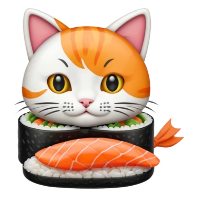 Sushi cat sticker