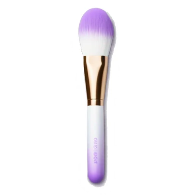 Skinny White to light purple metallic ombré makeup brush  sticker