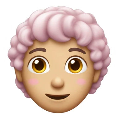 Ashy pink heart sticker