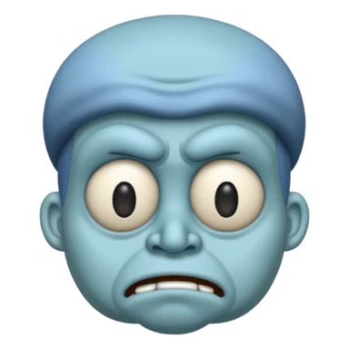 BLUE SQUIDWARD sticker