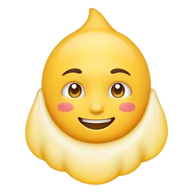 Hot emoji with white sweat sticker