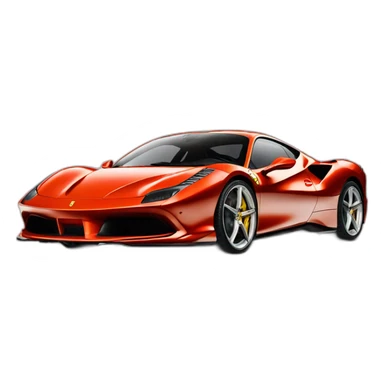 ferrari f8 tributo  sticker