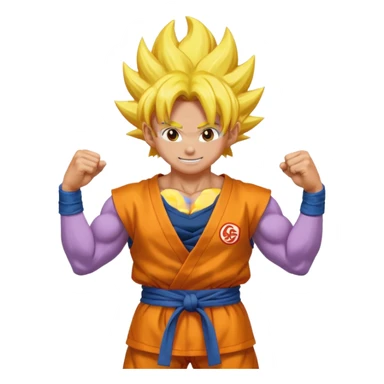 ايموجي غوكو بالغربزة فائقة يجب أن يكون يشبه غوكو مثل في انمي sticker