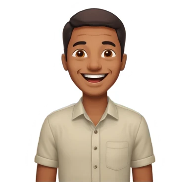 a guy from kerala laughing need his back ground in shop sticker