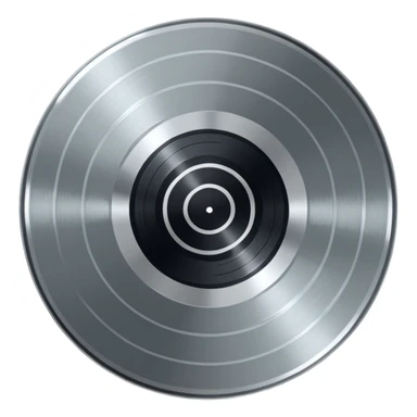 platinum vinyl with an apartment logo in the middle sticker