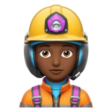 Colorful Helmeted Traveler sticker