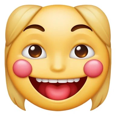 Emoji bitting lip  sticker
