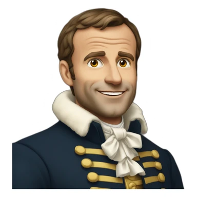 Macron buvant une bierre sticker