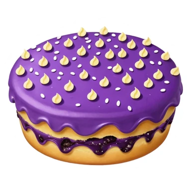 Purple pastry sticker