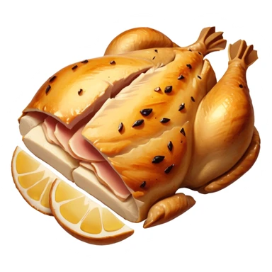 pechuga asada en rodajas sticker