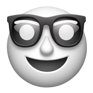 smiling face emoticon with enrico ruggeri white sunglasses sticker