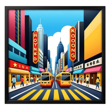 Hongkong Hollywood Street sticker