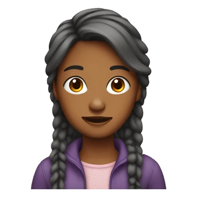 Girl with layers sticker