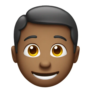 Smirk face with hand on top  sticker