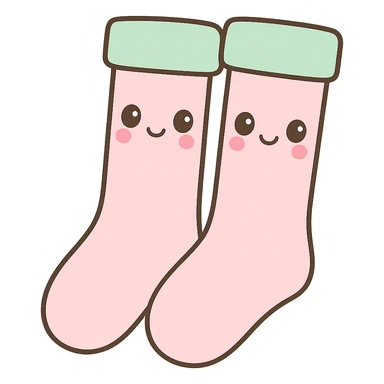 Make the socks thigh-high, keep the kawaii style. sticker