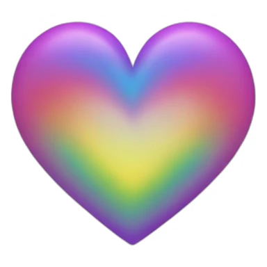 Heart rainbow sticker