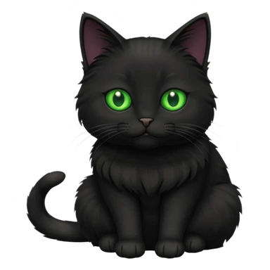 GATA NEGRO PELUDITA sticker