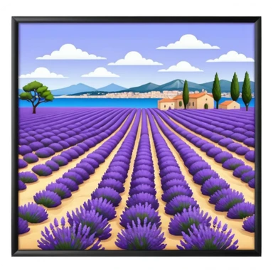 Toulon, lavande, mer, Provence sticker
