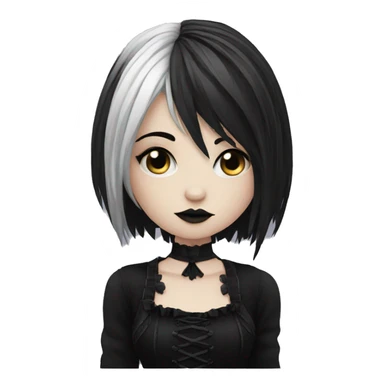 Cute Gothic Emo Lady sticker