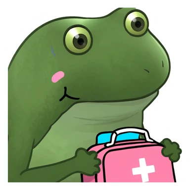 cute pink emergency kit sticker