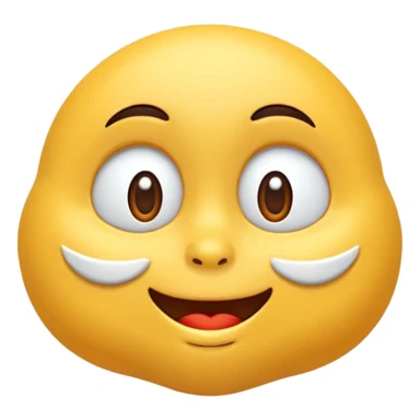 3d animasyon tarzında sevimli gözleri ve ağzı sonuna kadar açık çok şaşırmış bir bebek yüzü emojisi sticker